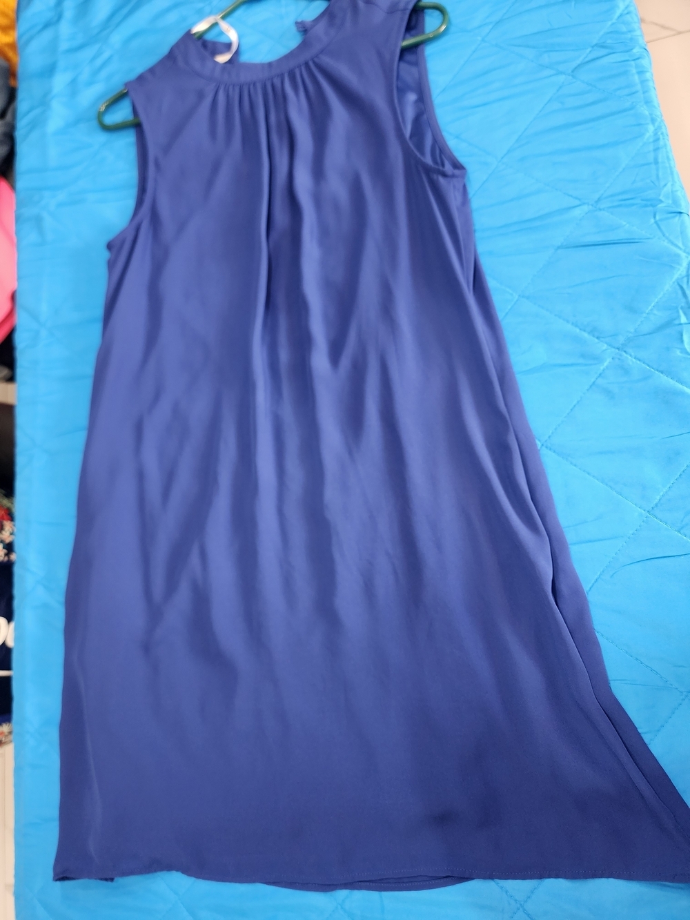 DR2 Navy Blue Sleeveless Shift Dress